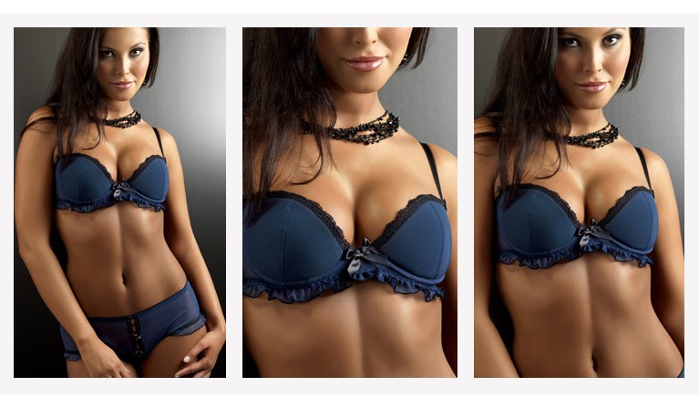 Blue soutien push-up 32B