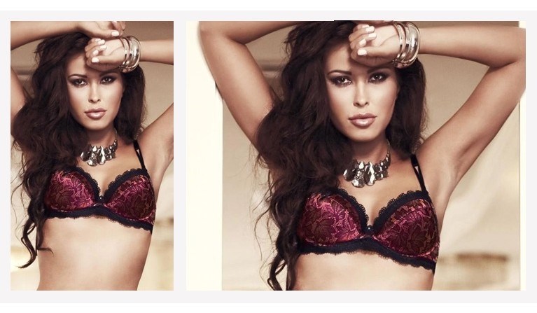 Cycklopia soutien push-up preto/vermelho 34B 