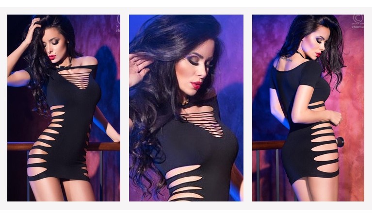 Vestido CR-4169 preto